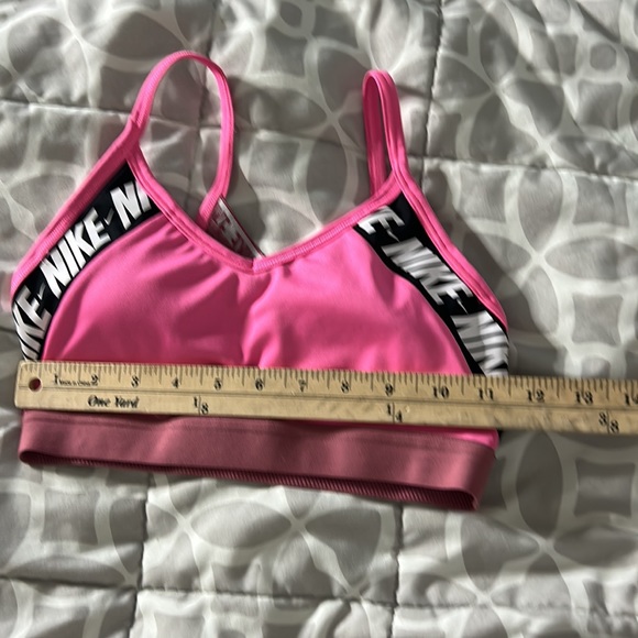 Nike Indy Ligh Support Logo Padded Workout Pink Sport Bra. Size S - Picture 5 of 6